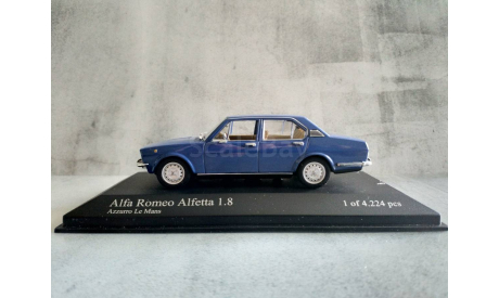 РЕЗЕРВ!!! Minichamps ALFA ROMEO ALFETTA 1.8 - 1972 - BLUE L.E. 4224 pcs., масштабная модель, scale43