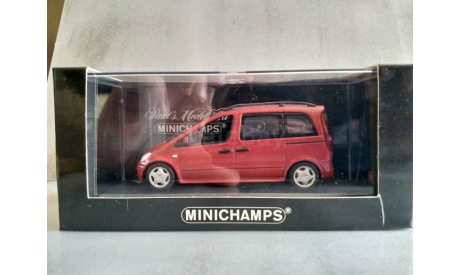 Minichamps MERCEDES-BENZ VANEO (W414) - 2001 - RED L.E. 1008 pcs., масштабная модель, scale43