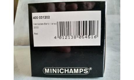 Minichamps MERCEDES-BENZ VANEO (W414) - 2001 - RED L.E. 1008 pcs., масштабная модель, scale43