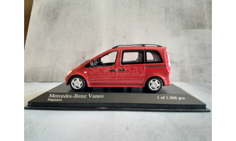 Minichamps MERCEDES-BENZ VANEO (W414) - 2001 - RED L.E. 1008 pcs., масштабная модель, scale43