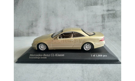 Minichamps MERCEDES-BENZ CL-CLASS COUPE (C215) - 1999 - GOLD L.E. 1008 pcs., масштабная модель, scale43