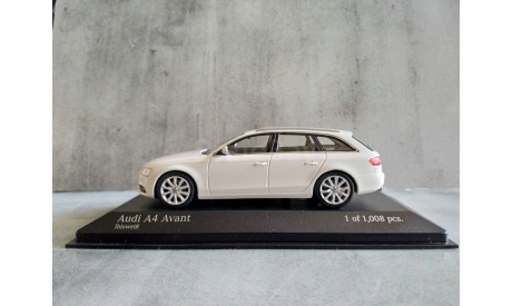 Minichamps AUDI A4 AVANT - 2011 - WHITE L.E. 1008 pcs., масштабная модель, scale43