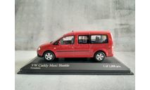 Minichamps VOLKSWAGEN CADDY MAXI SHUTTLE – 2007 – RED L.E. 1008 pcs., масштабная модель, scale43