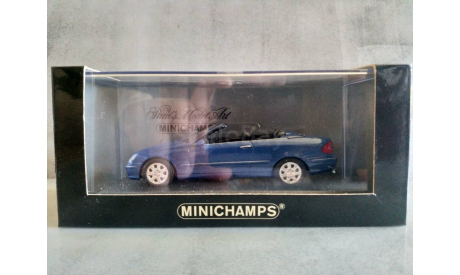 Minichamps MERCEDES-BENZ CLK-CLASS CABRIOLET (A209) - 2003 – BLUE L.E. 1008 pcs., масштабная модель, scale43