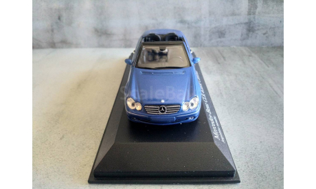 Minichamps MERCEDES-BENZ CLK-CLASS CABRIOLET (A209) - 2003 – BLUE L.E. 1008 pcs., масштабная модель, scale43