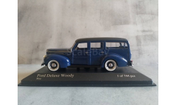 Minichamps  FORD V8 DE LUXE WOODY STATIOWAGEN - 1940 - BLUE L.E. 744 pcs.