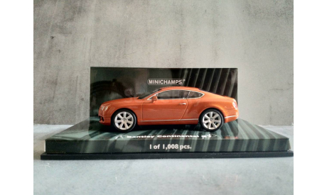 Minichamps BENTLEY CONTINENTAL GT - 2011 - ORANGE METALLIC L.E. 1008 pcs., масштабная модель, scale43