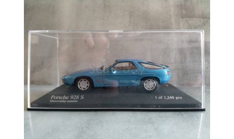 Minichamps PORSCHE 928S - 1979 - BLUE METALLIC L.E. 1248 pcs., масштабная модель, scale43