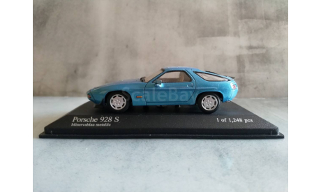 Minichamps PORSCHE 928S - 1979 - BLUE METALLIC L.E. 1248 pcs., масштабная модель, scale43