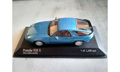 Minichamps PORSCHE 928S - 1979 - BLUE METALLIC L.E. 1248 pcs., масштабная модель, scale43