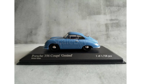 Minichamps PORSCHE 356 - 1947 - BLUE - ´GMUEND´ L.E. 1728 pcs., масштабная модель, scale43