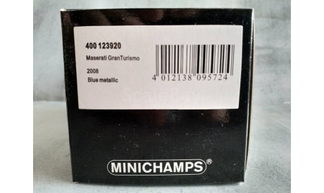 Minichamps MASERATI GRANTURISMO - 2008 - BLUE METALLIC L.E. 1824 pcs., масштабная модель, scale43