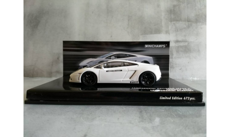 Minichamps LAMBORGHINI GALLARDO LP 560-4 – 2008 – WHITE – ‘LAMBORGHINI ACADEMY’ L.E. 672 pcs., масштабная модель, scale43