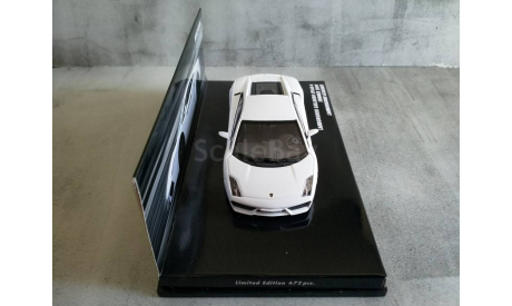 Minichamps LAMBORGHINI GALLARDO LP 560-4 – 2008 – WHITE – ‘LAMBORGHINI ACADEMY’ L.E. 672 pcs., масштабная модель, scale43