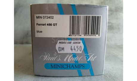 Minichamps FERRARI 456 GT 2+2 - 1992 - DARK BLUE, масштабная модель, scale43