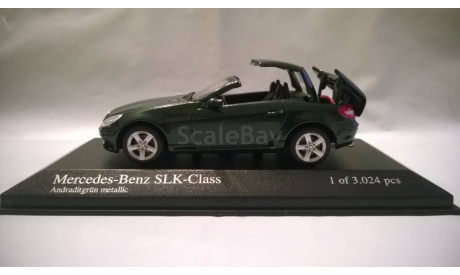 Minichamps MERCEDES-BENZ SLK-CLASS (R171) - 2004 - GREEN METALLIC L.E. 3024 pcs., масштабная модель, 1:43, 1/43