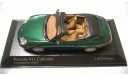 Minichamps PORSCHE 911 CABRIOLET - 2001 - GREEN METALLIC L.E. 2016 pcs., масштабная модель, 1:43, 1/43