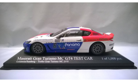 Minichamps MASERATI GRANTURISMO MC GT4 - GOLDSTEIN/SUNDBERG - TROFEO GRANTURISMO MC - 2010 L.E. 1008 pcs., масштабная модель, scale43