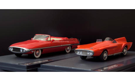 Chrysler Diablo и Plymouth XNR, редкая масштабная модель, MATRIX, 1:43, 1/43