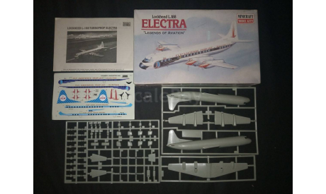 Пассажирский лайнер Lockheed L. 188 Electra ’Legend of aviation’ Minicraft model kits 1/144, сборные модели авиации, 1:144