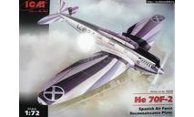 Самолёт разведчик ВВС Испании Heinkel He 70F-2 ICM 1/72 Первое фото из интернета. Как некомплект возможен обмен, сборные модели авиации, Matchbox, scale72