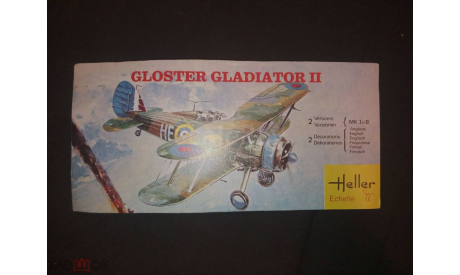 Gloster Gladiator Mk1/Mk2 Heller 1/72 без коробки, сборные модели авиации, scale72