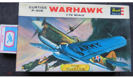 Curtiss P-40E Warhawk Revell H-623 1/72, масштабные модели авиации, scale72