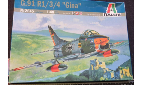 Лёгкий истребитель Fiat G.91 R1/3/4 “Gina” Italeri 2645 1/48  возможен обмен, масштабные модели авиации, scale48