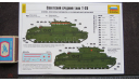 Советский Средний танк Т-28 Звезда 1/72 Пакет с деталями не открывался. возможен обмен, сборные модели бронетехники, танков, бтт, scale72
