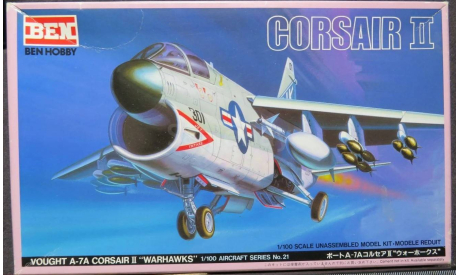 Штурмовик L.T.V. Vought A-7A Corsair 2 Warhawks Ben Hobby 1/100 Пакеты с деталями не открывались.  возможен обмен, сборные модели авиации, scale100