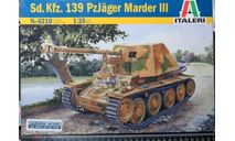 Противотанковое самоходное орудие Sd.Kfz.139 PzJager Marder III Italeri 6210 1/35 возможен обмен, сборные модели бронетехники, танков, бтт, scale35