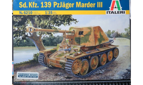 Противотанковое самоходное орудие Sd.Kfz.139 PzJager Marder III Italeri 1/35 возможен обмен, сборные модели бронетехники, танков, бтт, scale35