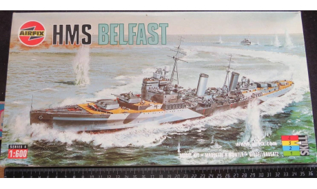 Легкий крейсер H.M.S. Belfast Airfix 1/600 возможен обмен, масштабная модель, scale0