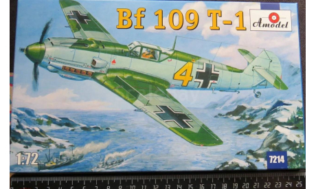 Палубный истребитель Messerschmitt Bf109T-1 Amodel 1/72 возможен обмен, масштабные модели авиации, scale72