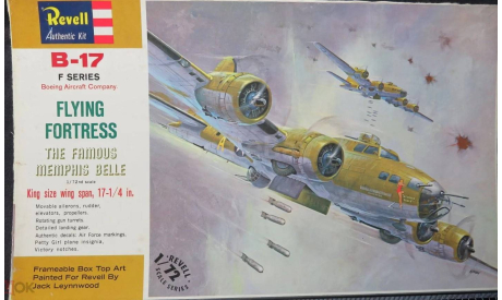 Тяжёлый бомбардировщик Boeing B-17F Flying Fortress Memphis Belle Revell 1/72 Как некомплект – верх коробки.  возможен обмен, масштабные модели авиации, Academy, scale72