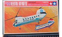 Вертолёт Kawasaki Boeing Vertol KV-107-2 Pan Am Tamiya 1/100 возможен обмен, сборные модели авиации, scale100