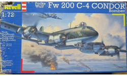 Разведчик Focke Wulf FW 200 C-4 Condor Revell 1 1/72 Некомплект – коробка повреждена, нет одного пилона под бомбы и части одного капота. возможен обмен