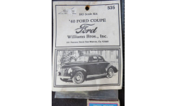 ’40 Ford Coupe Williams Bros Inc 53500 1/87 Пакет с деталями не открывался. возможен обмен