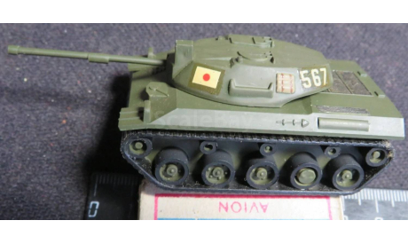 Type 74 Japan Main Battle Tank Series Kawai  No. KJT-06 1/88 Как некомплект. Собранный, без заводного ключа.  возможен обмен, масштабные модели бронетехники, scale50