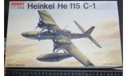 Гидросамолёт Heinkel He 115 C-1 Tsucuda Hobby /Revell/Frog 1/72 Пакет с деталями не открывался.