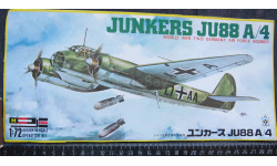 Бомбардировщик Junkers Ju88 A-4 World War Two Germany Air Force Bomber Hasegawa/Frog F160 1/72  Как некомплект  возможен обмен
