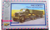 Тягач GMC CCW-353 с полуприцепом PST 1/72 возможен обмен, масштабная модель, scale72