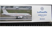 Лайнер Luftwaffe Airbus A319 Hogan 1/200  Некомплект  возможен обмен, масштабные модели авиации, scale0