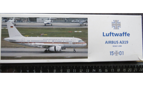 Лайнер Luftwaffe Airbus A319 Hogan 1/200  Некомплект  возможен обмен, масштабные модели авиации, scale0