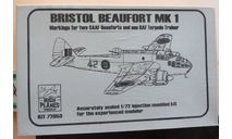 Бомбардировщик – торпедоносец Bristol Beaufort Mk.1 High Planes 72053 1/72 Пулемёты, стойки шасси и пр. - металл., сборные модели авиации, scale72