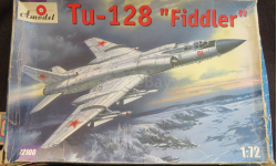Тяжёлый истребитель – перехватчик Tu-128 Fiddler Amodel 1/72 Коробка повреждена возможен обмен