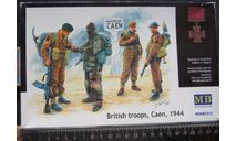 Миниатюра Британские десантники British Troops, Caen, 1944 Master Box 1/35  возможен обмен, фигурка, scale35