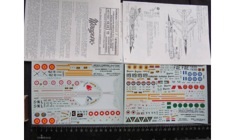 Декаль Mirage F1 Decals Carpena 1/48, фототравление, декали, краски, материалы, scale48