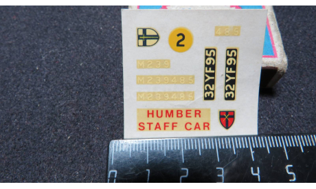 Декаль Humber Staff Car Airfix 05501-3 1/32, масштабная модель, scale32