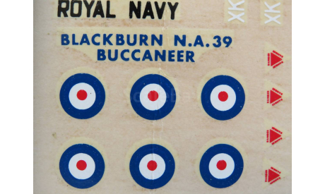 Декаль Buccaneer + инструкция Airfix (Airfix Corporation of America) 4-89 1/72 1963г, масштабные модели авиации, scale72